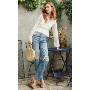 Kancan Size 13/30 Medium Wash Dixon Ultra High 90’s boyfriend Jeans NEW!